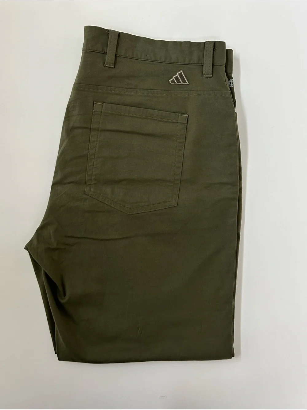 adidas Men's Olive Green Casual Pants